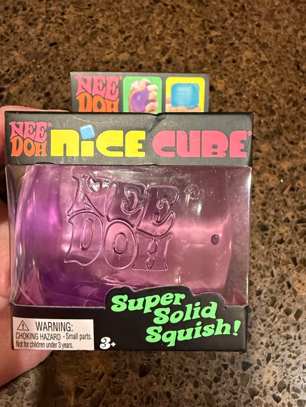 NeeDoh Nice Cube Super Solid Squish! - Purple